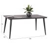 ΤΡΑΠΕΖΙ ΑΛΟΥΜΙΝΙΟΥ ΟΡΘΟΓΩΝΙΟ HIGER HM6291.01 ΓΚΡΙ 160x90x78Υεκ.