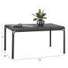 ΤΡΑΠΕΖΙ ΑΛΟΥΜΙΝΙΟΥ RACHEL HM6339.01 ΓΚΡΙ 150x80x75Υεκ.