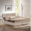 ΚΡΕΒΑΤΙ ΔΙΠΛΟ ΜΕ ΣΥΡΤΑΡΙΑ & ΣΤΡΩΜΑ CAPRI HM21169 ΜΕΛΑΜΙΝΗ SONAMA--ΓΙΑ 150x200εκ