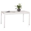 ΤΡΑΠΕΖΙ ΑΛΟΥΜΙΝΙΟΥ RACHEL HM6339.02 ΛΕΥΚΟ 150x80x75Υεκ.