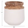 ΔΙΑΚΟΣΜΗΤΙΚΑ ΒΑΖΑ ΔΑΠΕΔΟΥ 2ΤΜΧ LINTER HM21140.02 FIBER CEMENT ΛΕΥΚΟ-ΞΥΛΟ ΤΕΑΚ 47Υ & 60Υεκ