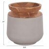 ΔΙΑΚΟΣΜΗΤΙΚΑ ΒΑΖΑ ΔΑΠΕΔΟΥ 2ΤΜΧ LINTER HM21140.03 FIBER CEMENT ΓΚΡΙ-ΞΥΛΟ ΤΕΑΚ 47Υ & 60Υεκ