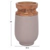 ΔΙΑΚΟΣΜΗΤΙΚΑ ΒΑΖΑ ΔΑΠΕΔΟΥ 2ΤΜΧ LINTER HM21140.04 FIBER CEMENT TAUPE-ΞΥΛΟ ΤΕΑΚ 47Υ & 60Υεκ
