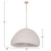 ΦΩΤΙΣΤΙΚΟ ΟΡΟΦΗΣ ΚΡΕΜΑΣΤΟ JAYLEN HM4703.02XL FIBER CEMENT ΛΕΥΚΟ 74x68x50-70Υεκ.