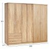 ΝΤΟΥΛΑΠΑ 6ΦΥΛΛΗ BLAKELY HM21235.02 ΜΕΛΑΜΙΝΗ ΧΡΩΜΑ SONAMA 201x43x181Υεκ