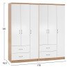 ΝΤΟΥΛΑΠΑ 6ΦΥΛΛΗ CAESAR HM21236.02 ΜΕΛΑΜΙΝΗ SONAMA & ΛΕΥΚΟ 180x42,5Χ181Υεκ.