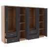 ΝΤΟΥΛΑΠΑ 8ΦΥΛΛΗ BRIANA HM21237.01 ΜΕΛΑΜΙΝΗ SONAMA & ΣΚΟΥΡΟ ΓΚΡΙ 241x42,5Χ180,5Υεκ.
