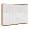ΝΤΟΥΛΑΠΑ 8ΦΥΛΛΗ BRIANA HM21237.02 ΜΕΛΑΜΙΝΗ SONAMA & ΛΕΥΚΟ 241x42,5Χ180,5Υεκ.