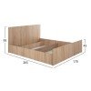 ΣΕΤ ΚΡΕΒΑΤΟΚΑΜΑΡΑΣ 5ΤΜΧ ADLER HM11758 ΜΕΛΑΜΙΝΗ SONAMA OAK-ΓΙΑ ΣΤΡΩΜΑ 160x200εκ