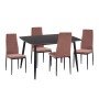 ΣΕΤ ΤΡΑΠΕΖΑΡΙΑΣ 5ΤΜΧ RAVEN HM21264.02 ΚΕΡΑΜΙΚΟ TOP ΜΑΥΡΟ ΜΑΡΜΑΡΟ--ΒΕΛΟΥΔΟ ΣΑΠΙΟ ΜΗΛΟ