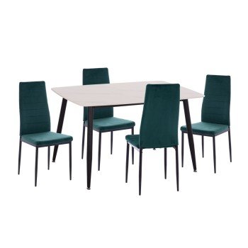 ΣΕΤ ΤΡΑΠΕΖΑΡΙΑΣ 5ΤΜΧ RAVEN HM21265.01 ΚΕΡΑΜΙΚΟ TOP ΛΕΥΚΟ ΜΑΡΜΑΡΟ--ΒΕΛΟΥΔΟ ΚΥΠΑΡΙΣΣΙ