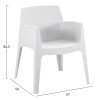 ΠΟΛΥΘΡΟΝΑ ΠΟΛΥΠΡΟΠΥΛΕΝΙΟΥ SLEEK HM6370.01 ΛΕΥΚΗ 68x63x82,5Υεκ.