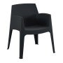 ΠΟΛΥΘΡΟΝΑ ΠΟΛΥΠΡΟΠΥΛΕΝΙΟΥ SLEEK HM6370.02 ΜΑΥΡΗ 68x63x82,5Υεκ.