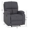 ΠΟΛΥΘΡΟΝΑ RELAX DIONI HM3296.01 ΓΚΡΙ ΥΦΑΣΜΑ 85x90x100Υεκ.