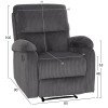 ΠΟΛΥΘΡΟΝΑ RELAX DIONI HM3296.11 ΓΚΡΙ ΡΙΓΕ ΥΦΑΣΜΑ 85x90x100Υεκ.