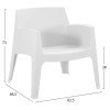 ΠΟΛΥΘΡΟΝΑ ΠΟΛΥΠΡΟΠΥΛΕΝΙΟΥ LOUNGE SLEEK HM6365.01 ΛΕΥΚΟ 62x68x73Υεκ.
