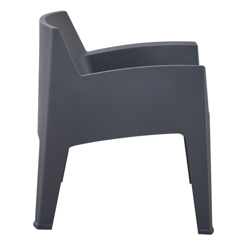 ΠΟΛΥΘΡΟΝΑ ΠΟΛΥΠΡΟΠΥΛΕΝΙΟΥ LOUNGE SLEEK HM6365.10 ΓΚΡΙ 62x68x73Υεκ.