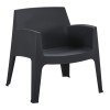 ΠΟΛΥΘΡΟΝΑ ΠΟΛΥΠΡΟΠΥΛΕΝΙΟΥ LOUNGE SLEEK HM6365.02 ΜΑΥΡΟ 62x68x73Υεκ.