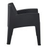 ΠΟΛΥΘΡΟΝΑ ΠΟΛΥΠΡΟΠΥΛΕΝΙΟΥ LOUNGE SLEEK HM6365.02 ΜΑΥΡΟ 62x68x73Υεκ.