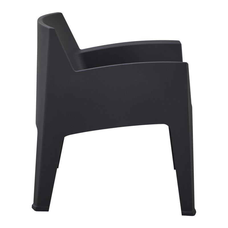 ΠΟΛΥΘΡΟΝΑ ΠΟΛΥΠΡΟΠΥΛΕΝΙΟΥ LOUNGE SLEEK HM6365.02 ΜΑΥΡΟ 62x68x73Υεκ.