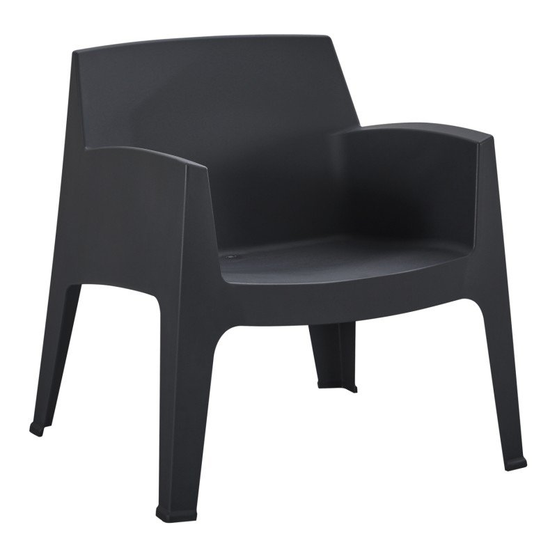 ΠΟΛΥΘΡΟΝΑ ΠΟΛΥΠΡΟΠΥΛΕΝΙΟΥ LOUNGE SLEEK HM6365.02 ΜΑΥΡΟ 62x68x73Υεκ.