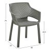 ΠΟΛΥΘΡΟΝΑ ΠΟΛΥΠΡΟΠΥΛΕΝΙΟΥ PEGGY HM6368.05 DARK OLIVE GREEN 60x55x79Υεκ