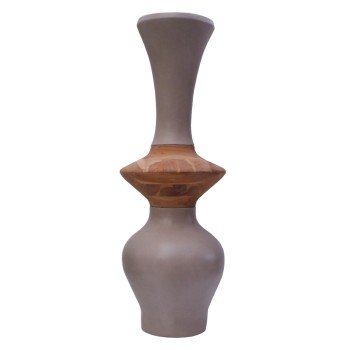 ΔΙΑΚΟΣΜΗΤΙΚΟ ΒΑΖΟ ΔΑΠΕΔΟΥ NEBULA HM4660.05S FIBER CEMENT TAUPE--ΞΥΛΟ ΤΕΑΚ Φ45x115Υεκ