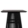 ΤΡΑΠΕΖΙ ΤΡΑΠΕΖΑΡΙΑΣ ΤΕΤΡΑΓΩΝΟ FRANTZ HM9458.02 MINDI ΞΥΛΟ ΜΑΥΡΟ 80x80x78Yεκ.