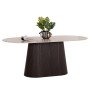 ΤΡΑΠΕΖΙ ΟΒΑΛ CATER HM18320 ΚΕΡΑΜΙΚΟ TOP ΟΨΗ ΤΡΑΒΕΡΤΙΝΑΣ-MDF ΒΑΣΗ 180x90x74Υεκ