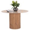 ΤΡΑΠΕΖΙ ΤΡΑΠΕZΑΡΙΑΣ TWIL HM18324 ΚΕΡΑΜΙΚΟ TOP ΟΨΗ ΤΡΑΒΕΡΤΙΝΑΣ-MDF ΒΑΣΗ Φ120x76Υεκ