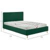 ΚΡΕΒΑΤΙ ΜΕ ΣΤΡΩΜΑ INDRA HM21280.04 ΚΥΠΑΡΙΣΣΙ ΒΕΛΟΥΔΟ--ΓΙΑ 160x200εκ