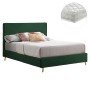 ΚΡΕΒΑΤΙ ΜΕ ΣΤΡΩΜΑ INDRA HM21280.04 ΚΥΠΑΡΙΣΣΙ ΒΕΛΟΥΔΟ--ΓΙΑ 160x200εκ