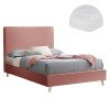 ΚΡΕΒΑΤΙ ΜΕ ΣΤΡΩΜΑ MAYLIN HM21281.01 ΣΑΠΙΟ ΜΗΛΟ ΒΕΛΟΥΔΟ--ΓΙΑ 120x200εκ