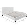 ΚΡΕΒΑΤΙ ΜΕ ΣΤΡΩΜΑ BECCA HM21283.01 ΛΕΥΚΟ PU--ΓΙΑ 150x200εκ