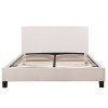 ΚΡΕΒΑΤΙ ΜΕ ΣΤΡΩΜΑ BECCA HM21283.01 ΛΕΥΚΟ PU--ΓΙΑ 150x200εκ