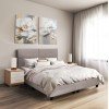 ΚΡΕΒΑΤΙ MILO HM616.32 ΜΠΕΖ ΥΦΑΣΜΑ ΓΙΑ ΣΤΡΩΜΑ 160x200εκ