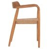 ΠΟΛΥΘΡΟΝΑ ΤΡΑΠΕΖΑΡΙΑΣ ROBBY HM18350 ΞΥΛΟ TEAK & ΣΧΟΙΝΙ VIRO ΦΥΣΙΚΟ 55x50x71Υεκ.