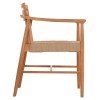 ΠΟΛΥΘΡΟΝΑ ΤΡΑΠΕΖΑΡΙΑΣ ROBIN HM18351 ΞΥΛΟ TEAK & ΣΧΟΙΝΙ VIRO ΦΥΣΙΚΟ 53,5x60x78Υεκ