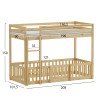 ΚΟΥΚΕΤΑ ΠΑΙΔΙΚΗ ΜΕ ΠΑΡΚΑΚΙ PLAYKID HM21312 ΞΥΛΟ ΠΕΥΚΟΥ ΦΥΣΙΚΟ--ME ΣΤΡΩΜΑ 90x190εκ