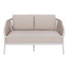 DAYBED ΣΕΙΡΑ XANTION HM6474.02 ΛΕΥΚΟ ΑΛΟΥΜΙΝΙΟ--ΣΧΟΙΝΙ--OLEFIN 157x147x88Υεκ