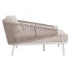DAYBED ΣΕΙΡΑ XANTION HM6474.02 ΛΕΥΚΟ ΑΛΟΥΜΙΝΙΟ--ΣΧΟΙΝΙ--OLEFIN 157x147x88Υεκ