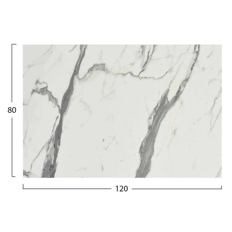 ΕΠΙΦΑΝΕΙΑ ΤΡΑΠΕΖΙΟΥ HPL ΟΡΘΟΓΩΝΙΑ HM5840.31 WHITE MARBLE 120x80εκ.
