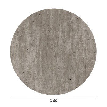 ΕΠΙΦΑΝΕΙΑ ΤΡΑΠΕΖΙΟΥ HPL ΣΤΡΟΓΓΥΛΗ HM5841.37 CONCRETE Φ60εκ.