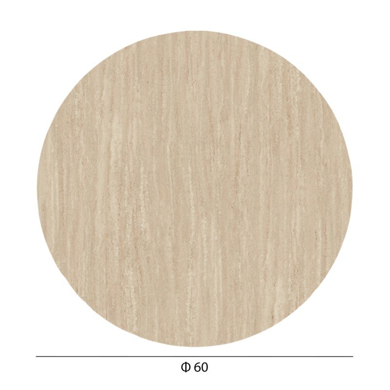 ΕΠΙΦΑΝΕΙΑ ΤΡΑΠΕΖΙΟΥ HPL ΣΤΡΟΓΓΥΛΗ HM5841.35 TRAVERTINE Φ60εκ.