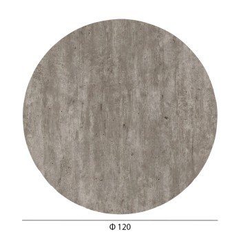 ΕΠΙΦΑΝΕΙΑ ΤΡΑΠΕΖΙΟΥ HPL ΣΤΡΟΓΓΥΛΗ HM6351.37 CONCRETE Φ120εκ.