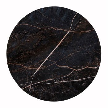 ΕΠΙΦΑΝΕΙΑ ΤΡΑΠΕΖΙΟΥ HPL ΣΤΡΟΓΓΥΛΗ HM6351.34 BLACK MARBLE Φ120εκ.