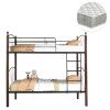 ΚΟΥΚΕΤΑ ΜΕ ΣΤΡΩΜΑΤΑ STOREY HM21334 ΜΕΤΑΛΛΟ & ΞΥΛΟ RUBBERWOOD--ΓΙΑ ΣΤΡΩΜΑΤΑ 90x190εκ.
