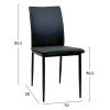 ΚΑΡΕΚΛΑ ΤΡΑΠΕΖΑΡΙΑΣ PERKY HM18347.02 ΜΑΥΡΟ ΥΦΑΣΜΑ & ΜΕΤΑΛΛΙΚΑ ΠΟΔΙΑ 44x60x87Υεκ