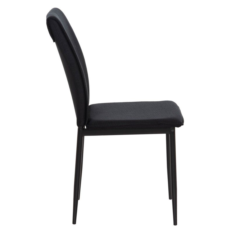 ΚΑΡΕΚΛΑ ΤΡΑΠΕΖΑΡΙΑΣ PERKY HM18347.02 ΜΑΥΡΟ ΥΦΑΣΜΑ & ΜΕΤΑΛΛΙΚΑ ΠΟΔΙΑ 44x60x87Υεκ