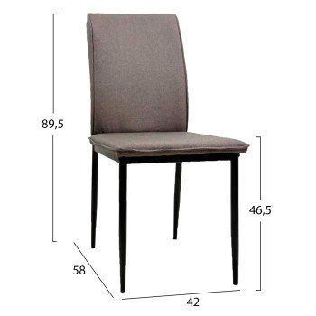 ΚΑΡΕΚΛΑ ΤΡΑΠΕΖΑΡΙΑΣ PERKY HM18347.03 ΚΑΦΕ ΥΦΑΣΜΑ-ΜΕΤΑΛ. ΠΟΔΙΑ ΜΑΥΡΑ 44x60x87Υεκ ΚΑΡΕΚΛΑ ΤΡΑΠΕΖΑΡΙΑΣ PERKY HM18347.03 ΚΑΦΕ ΥΦΑΣΜΑ-ΜΕΤΑΛ. ΠΟΔΙΑ ΜΑΥΡΑ 44x60x87Υεκ